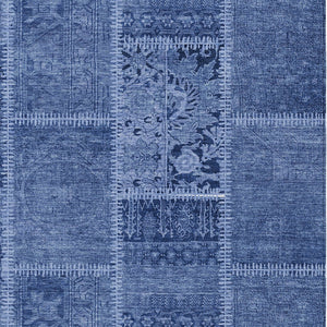 Homeroots 3' Brown And Beige Patchwork Washable Area Rug - Stylish, Durable, And Perfect For Indoor Or Outdoor Use 5' X 8' Polyester 579386