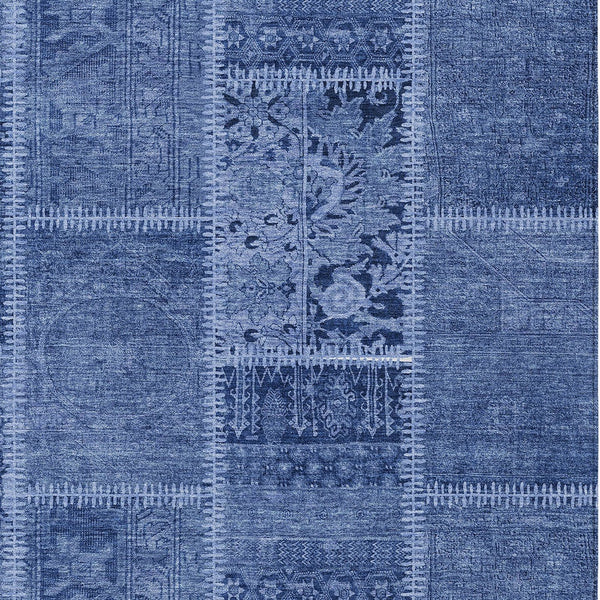 Homeroots 3' Brown And Beige Patchwork Washable Area Rug - Stylish, Durable, And Perfect For Indoor Or Outdoor Use 5' X 8' Polyester 579386