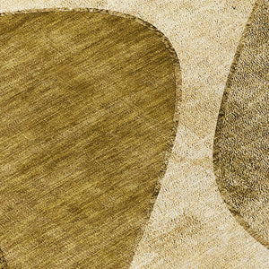 Homeroots 3' Denim Blue And Sky Blue Abstract Washable Area Rug For Indoor And Outdoor Versatile Spaces 8' Round Polyester 579417