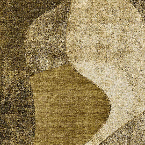 Homeroots 3' Denim Blue And Sky Blue Abstract Washable Area Rug For Indoor And Outdoor Versatile Spaces 9' X 12' Polyester 579419