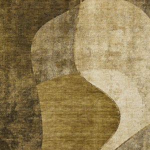 Homeroots 3' Denim Blue And Sky Blue Abstract Washable Area Rug For Indoor And Outdoor Versatile Spaces 10' X 14' Polyester 579420