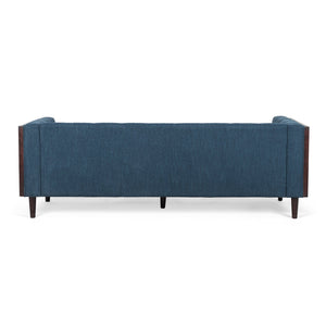 English Elm Christopher Knight Home® - 69871.00A_69871.00B Navy Blue 3-Seater Sofa - Contemporary Mid-Century Design With Plush Comfort N771P225911U_N771P225927U