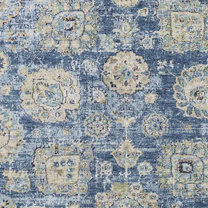 Homeroots 3' Artichoke Green Floral Washable Area Rug - Ideal For Indoor & Outdoor Spaces, Stain Resistant Design 3' X 5' Polyester 579439