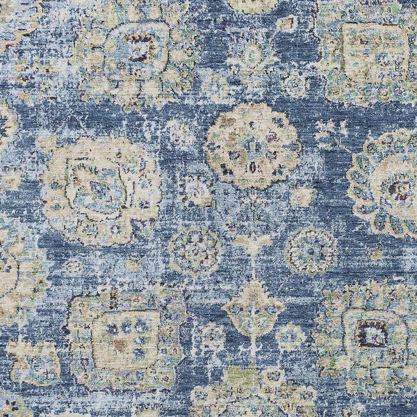 Homeroots 3' Artichoke Green Floral Washable Area Rug - Ideal For Indoor & Outdoor Spaces, Stain Resistant Design 3' X 5' Polyester 579439