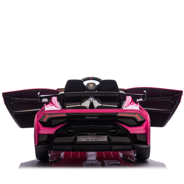 English Elm Lamborghini Huracan Sto 24v Kids Ride on Drift Car with Led Lights and Remote W1578P210770