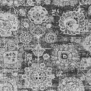 Homeroots 3' Artichoke Green Floral Washable Area Rug - Ideal For Indoor & Outdoor Spaces, Stain Resistant Design 8' X 10' Polyester 579460