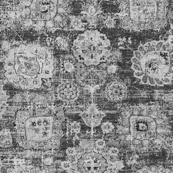 Homeroots 3' Artichoke Green Floral Washable Area Rug - Ideal For Indoor & Outdoor Spaces, Stain Resistant Design 9' X 12' Polyester 579461