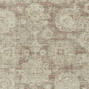 Homeroots 3' Artichoke Green Floral Washable Area Rug - Ideal For Indoor & Outdoor Spaces, Stain Resistant Design 8' X 10' Polyester 579466