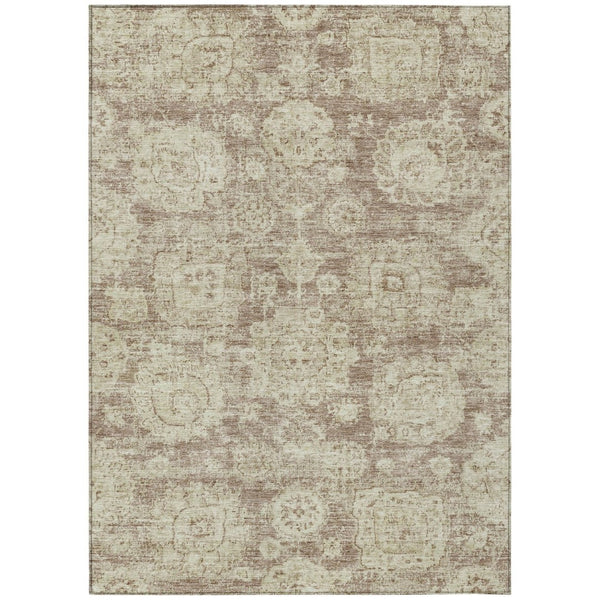 HomeRoots 9' Floral Washable Area Rug for Indoor and Outdoor Use - Durable, Easy-Care, Timeless Design 9' X 12' 579467