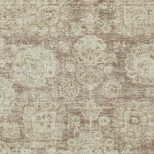 Homeroots 3' Artichoke Green Floral Washable Area Rug - Ideal For Indoor & Outdoor Spaces, Stain Resistant Design 10' X 14' Polyester 579468