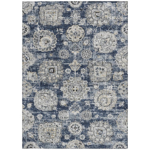 Homeroots 3' Artichoke Green Floral Washable Area Rug - Ideal For Indoor & Outdoor Spaces, Stain Resistant Design 3' X 5' Polyester 579469
