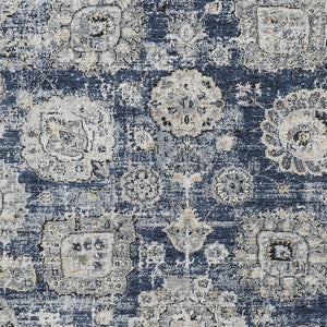 Homeroots 3' Artichoke Green Floral Washable Area Rug - Ideal For Indoor & Outdoor Spaces, Stain Resistant Design 5' X 8' Polyester 579470