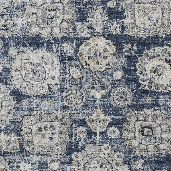 Homeroots 3' Artichoke Green Floral Washable Area Rug - Ideal For Indoor & Outdoor Spaces, Stain Resistant Design 5' X 8' Polyester 579470