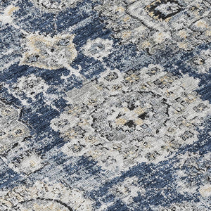 Homeroots 3' Artichoke Green Floral Washable Area Rug - Ideal For Indoor & Outdoor Spaces, Stain Resistant Design 8' Round Polyester 579471