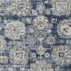 Homeroots 3' Artichoke Green Floral Washable Area Rug - Ideal For Indoor & Outdoor Spaces, Stain Resistant Design 8' X 10' Polyester 579472