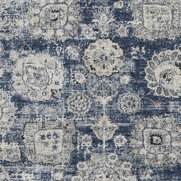 Homeroots 3' Artichoke Green Floral Washable Area Rug - Ideal For Indoor & Outdoor Spaces, Stain Resistant Design 8' X 10' Polyester 579472