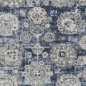 Homeroots 3' Artichoke Green Floral Washable Area Rug - Ideal For Indoor & Outdoor Spaces, Stain Resistant Design 10' X 14' Polyester 579474