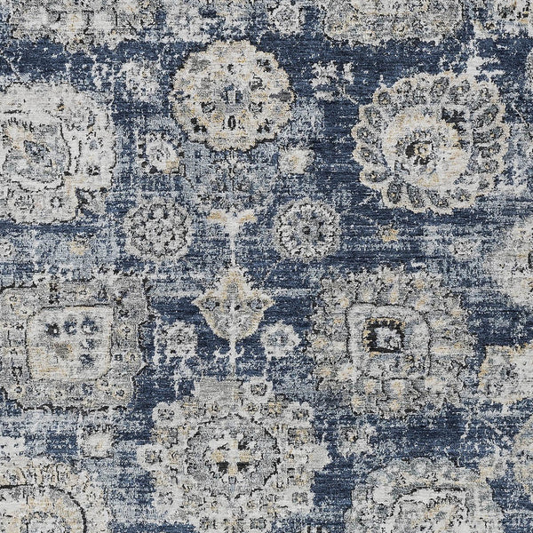 Homeroots 3' Artichoke Green Floral Washable Area Rug - Ideal For Indoor & Outdoor Spaces, Stain Resistant Design 10' X 14' Polyester 579474