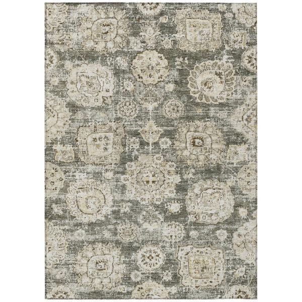 HomeRoots 5' Timeless Floral Area Rug - Washable, Durable, Indoor/Outdoor Design for Stylish Living Spaces 8' X 10' 579484