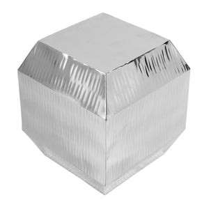 Butler Specialty Kessel Side Table - Sleek Stainless Steel Design With Dynamic Textured Finish For Contemporary Spaces Silver Stainless Steel 5795025-butler