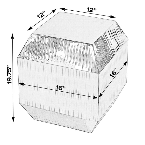 Butler Specialty Kessel Side Table - Sleek Stainless Steel Design With Dynamic Textured Finish For Contemporary Spaces Silver Stainless Steel 5795025-butler