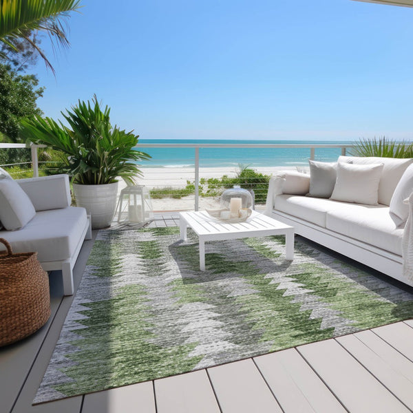 HomeRoots 9' Geometric Washable Area Rug – Durable, Stain-Resistant Design for Indoor and Outdoor Spaces 9' X 12' 579509