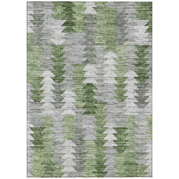 HomeRoots 9' Geometric Washable Area Rug – Durable, Stain-Resistant Design for Indoor and Outdoor Spaces 9' X 12' 579509