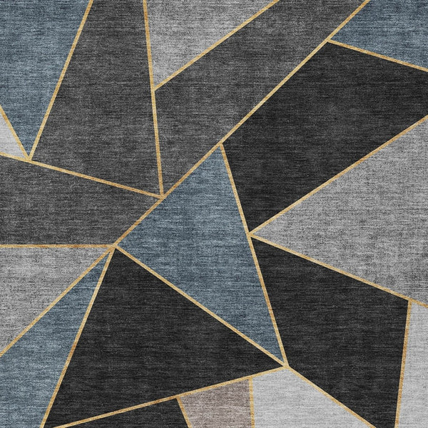 Homeroots 3' Geometric Artichoke Green Area Rug - Stylish Washable Design For Indoor & Outdoor Spaces 10' X 14' Polyester 579540