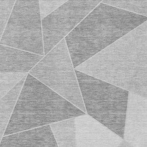 Homeroots 3' Geometric Artichoke Green Area Rug - Stylish Washable Design For Indoor & Outdoor Spaces 3' X 5' Polyester 579559