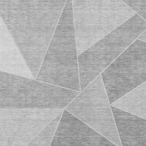 Homeroots 3' Geometric Artichoke Green Area Rug - Stylish Washable Design For Indoor & Outdoor Spaces 8' X 10' Polyester 579562