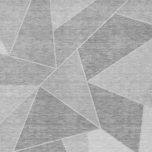 Homeroots 3' Geometric Artichoke Green Area Rug - Stylish Washable Design For Indoor & Outdoor Spaces 9' X 12' Polyester 579563