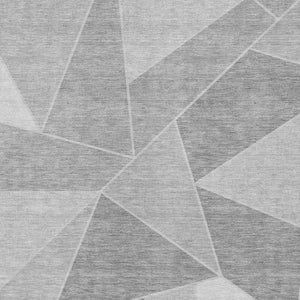 Homeroots 3' Geometric Artichoke Green Area Rug - Stylish Washable Design For Indoor & Outdoor Spaces 10' X 14' Polyester 579564