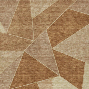 Homeroots 3' Geometric Artichoke Green Area Rug - Stylish Washable Design For Indoor & Outdoor Spaces 3' X 5' Polyester 579571