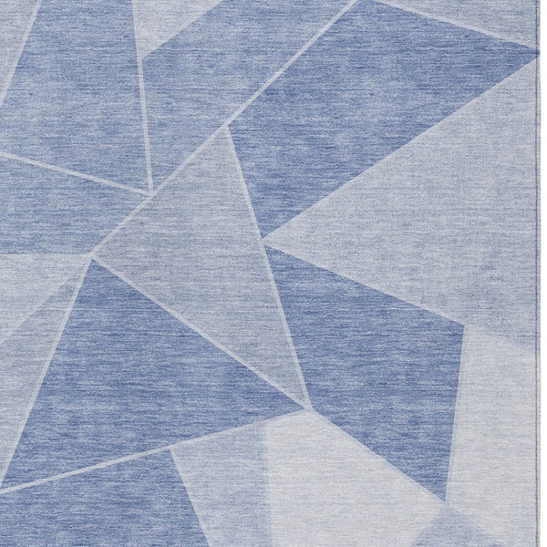 Homeroots 3' Geometric Artichoke Green Area Rug - Stylish Washable Design For Indoor & Outdoor Spaces 10' X 14' Polyester 579582