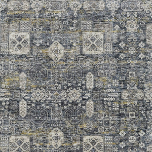 Homeroots 3' Artichoke Green & Ivory Oriental Washable Area Rug - Durable Indoor/Outdoor Design For Every Space 10' X 14' Polyester 579612