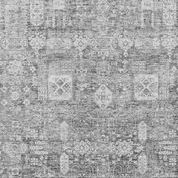 Homeroots 3' Artichoke Green & Ivory Oriental Washable Area Rug - Durable Indoor/Outdoor Design For Every Space 9' X 12' Polyester 579629