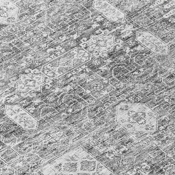 Homeroots 3' Artichoke Green & Ivory Oriental Washable Area Rug - Durable Indoor/Outdoor Design For Every Space 9' X 12' Polyester 579629