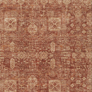 Homeroots 3' Artichoke Green & Ivory Oriental Washable Area Rug - Durable Indoor/Outdoor Design For Every Space 9' X 12' Polyester 579653