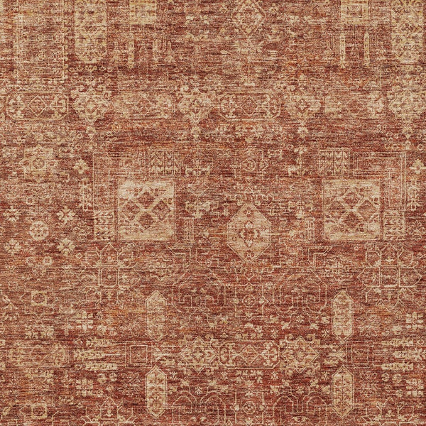 Homeroots 3' Artichoke Green & Ivory Oriental Washable Area Rug - Durable Indoor/Outdoor Design For Every Space 10' X 14' Polyester 579654