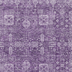 Homeroots 3' Artichoke Green & Ivory Oriental Washable Area Rug - Durable Indoor/Outdoor Design For Every Space 8' X 10' Polyester 579658