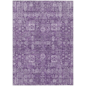 HomeRoots 9' Bold Purple Lilac & Lavender Oriental Area Rug - Washable, Durable, Stylish for Indoor & Outdoor Use 9' X 12' 579659