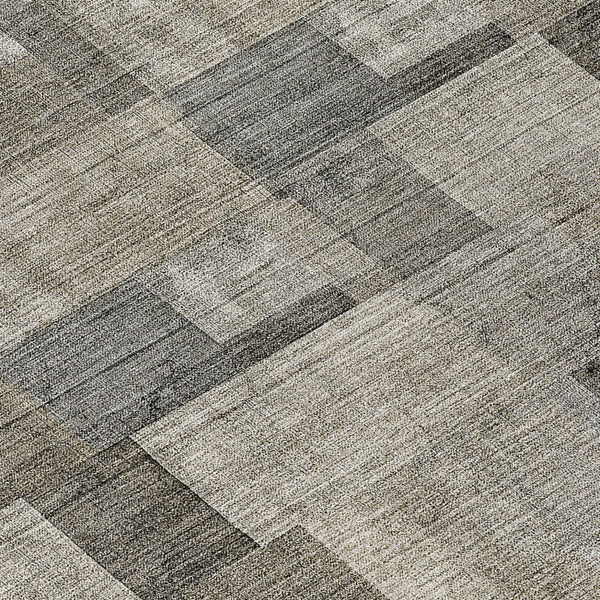 Homeroots 3' Geometric Washable Indoor Outdoor Area Rug In Green And Mint – Stylish, Durable, And Versatile! 8' Round Polyester 579675