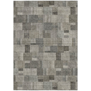 Homeroots 3' Geometric Washable Indoor Outdoor Area Rug In Green And Mint – Stylish, Durable, And Versatile! 9' X 12' Polyester 579677