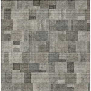 Homeroots 3' Geometric Washable Indoor Outdoor Area Rug In Green And Mint – Stylish, Durable, And Versatile! 9' X 12' Polyester 579677