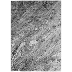 Homeroots 3' Brown Tan And Beige Abstract Washable Indoor Outdoor Area Rug For Versatile Home Decor Solutions 5' X 8' Polyester 579686