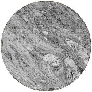 Homeroots 3' Brown Tan And Beige Abstract Washable Indoor Outdoor Area Rug For Versatile Home Decor Solutions 8' Round Polyester 579687