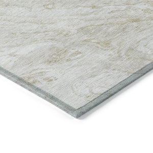 Homeroots 3' Brown Tan And Beige Abstract Washable Indoor Outdoor Area Rug For Versatile Home Decor Solutions 3' X 5' Polyester 579691