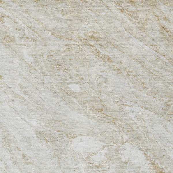 Homeroots 3' Brown Tan And Beige Abstract Washable Indoor Outdoor Area Rug For Versatile Home Decor Solutions 5' X 8' Polyester 579692