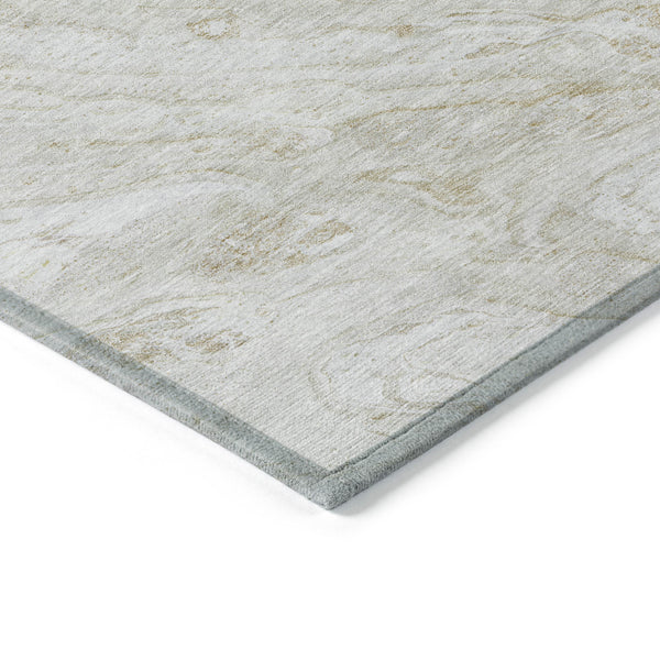 Homeroots 3' Brown Tan And Beige Abstract Washable Indoor Outdoor Area Rug For Versatile Home Decor Solutions 9' X 12' Polyester 579695