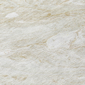 Homeroots 3' Brown Tan And Beige Abstract Washable Indoor Outdoor Area Rug For Versatile Home Decor Solutions 10' X 14' Polyester 579696